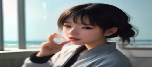 户外纪实风写真女友，街拍风格，女孩走在上海弄堂石板路上，自然光从高处斜射，画面有强烈的生活纪实感与人文温度